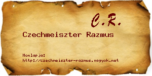 Czechmeiszter Razmus névjegykártya